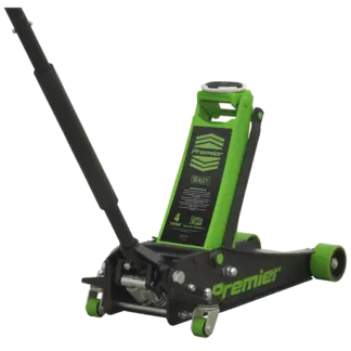 Premier Low Profile Trolley Jack with Rocket Lift 4 Tonne - Green [4040AG]