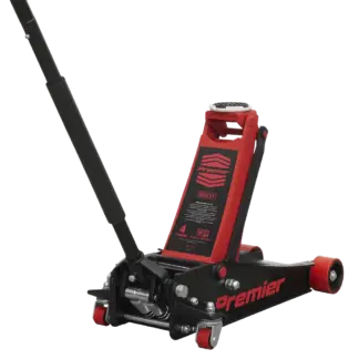 Premier Low Profile Trolley Jack with Rocket Lift 4 Tonne - Red [4040AR]