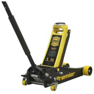 Premier Low Profile Trolley Jack with Rocket Lift 4 Tonne - Yellow [4040AY]