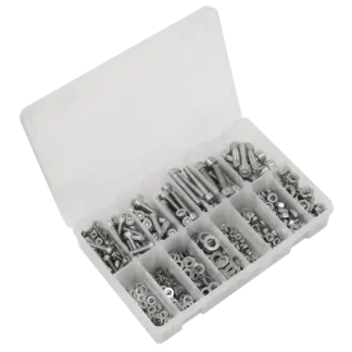 Stainless Steel Hex Socket Bolt, Washer & Nut Assortment 710pcs [AB0710SS]