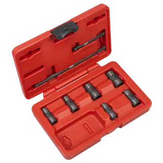 Flip Socket Set 1/4"Sq Drive 12-Point 8pc [SX08]
