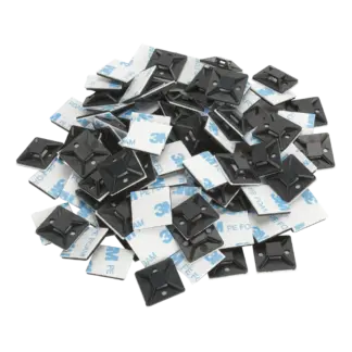 Sealey Self-Adhesive Cable Tie Mount 30 x 30mm, Black - Pack of 100 CTM3030B [CTM3030B]