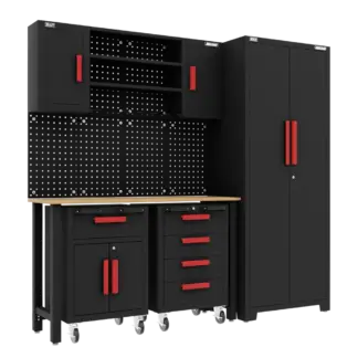 American PRO® Complete Garage Storage System with 2 Mobile Trolleys [APMS12OP]