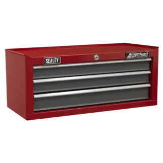 American PRO® Mid-Box Tool Chest 3 Drawer - Red/Grey [AP22309BB]