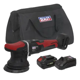 Premier SV20 Series 125mm Cordless Orbital Polisher Kit 20V 4Ah - Euro Plug [CP20VOPKITEU]