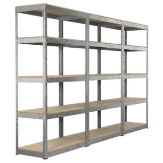 Racking Unit with 5 Shelves 350kg Capacity Per Level - Set of 3 [AP6350GSCOMBO1]
