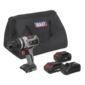 Premier SV20 Series 13mm Brushless Cordless Combi Drill Kit 20V - 2 Batteries & Euro Plug [CP20VDDXKITEU]
