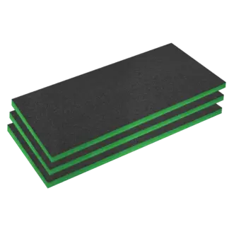 Easy Peel Shadow Foam® 1200 x 550 x 50mm, Green/Black - Pack of 3 [SFPK50G]
