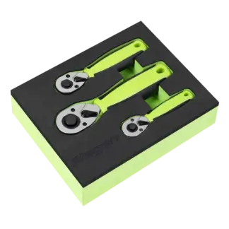 Stubby Ratchet Wrench Set 3pc [S01330]