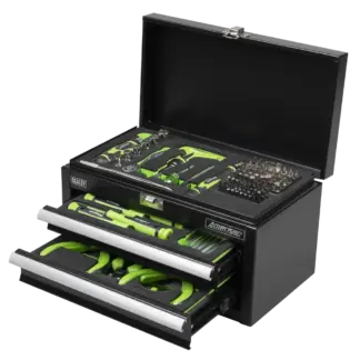 Siegen Mini Toolbox 2 Drawer with 111pc Tool Kit [S01335]
