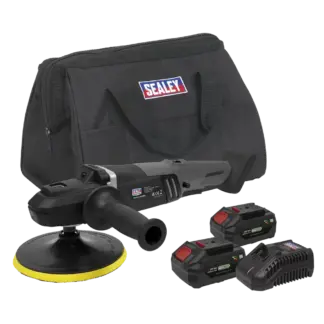 Premier SV20 Series 180mm Brushless Cordless Rotary Polisher 20V 4Ah - 2 Batteries & Euro Plug [CP20VRPXKITEU]