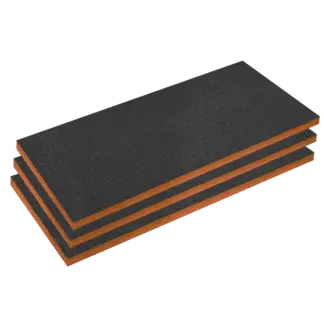 Easy Peel Shadow Foam® 1200 x 550 x 50mm, Orange/Black - Pack of 3 [SFPK50OR]