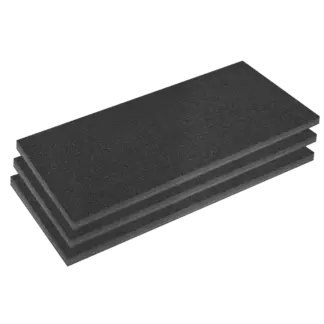 Easy Peel Shadow Foam® 1200 x 550 x 50mm, Black/Black - Pack of 3 [SFPK50BK]