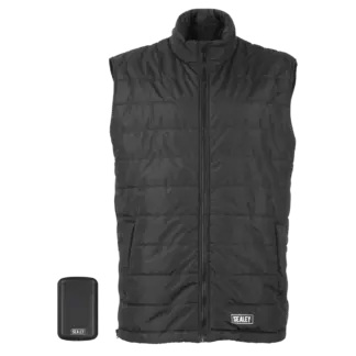 5V Heated Puffy Gilet with Power Bank - 44" to 52" Chest [HG01KIT]