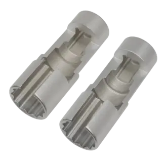 Slim Profile Diesel Piezo Injector Pipe Sockets 3/8"Sq Drive 17 & 18mm 2pc [AK6902]