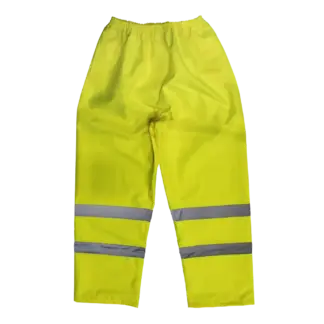 Worksafe® Hi-Vis Yellow Waterproof Trousers - Large [807L]