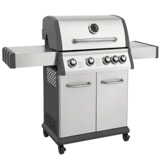 Dellonda 4+1 Burner Deluxe Gas BBQ Grill with Piezo Ignition & Thermometer - Stainless Steel [DG17]