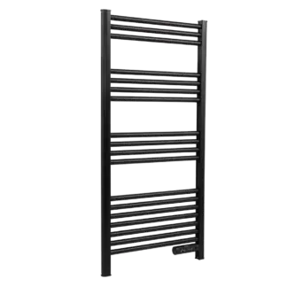 Baridi Electric Heated Towel Rail 1085 x 535mm with LED Display – Black [DH371]
