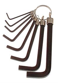 Franklin 8 pce Metric Hexagon Key Set on Ring