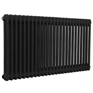 Baridi Horizontal Traditional 2 Column Radiator 600 x 1147mm – Black [DH365]