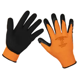 Worksafe® Foam Latex Gloves, Large - Pair [9140L]