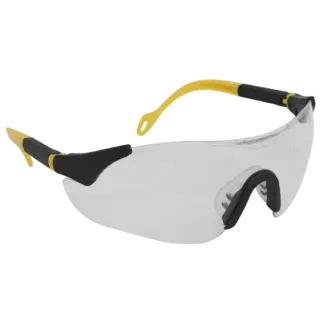 Worksafe® Sports Style Clear Safety Glasses with Adjustable Arms [9208]