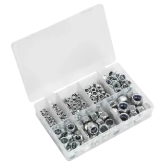 Nylon Locknut Assortment M4-M16 255pc [AB033LN]