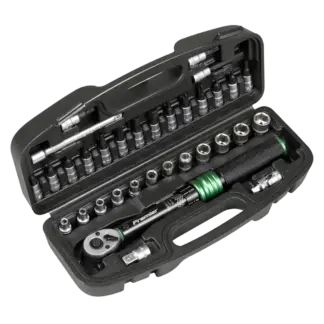 Premier Black Torque Wrench Set 1/4"Sq Drive 5-25Nm 33pc [STW910B]