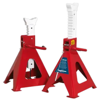 Auto Rise Ratchet Axle Stands (Pair) 10 Tonne Capacity per Stand [AAS10000]