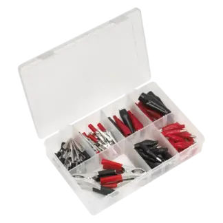 Crocodile Clip Assortment 60pc - Black & Red [AB023CA]