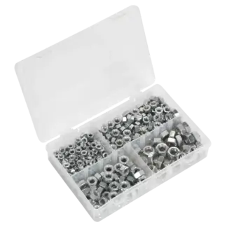 Steel Nut Assortment 1/4"-1/2"UNC 320pc [AB030SN]