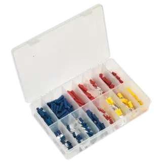 Crimp Terminal Assortment 200pc - Blue, Red & Yellow [AB038MT]
