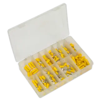 Crimp Terminal Assortment 140pc - Yellow [AB041YT]
