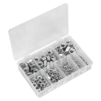 Steel Nut Assortment 255pc M4-M16 Metric [AB046SN]
