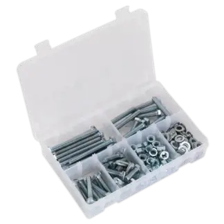 High Tensile Setscrew, Nut & Washer Assortment M8 220pc [AB051SNW]