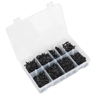 Self-Tapping Flanged Head Screw Assortment 700pc [AB066STBK]