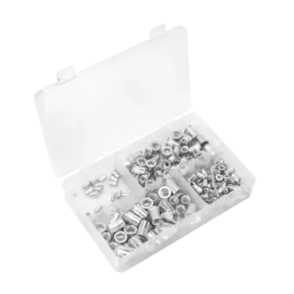 Threaded Insert (Rivet Nut) Splined Assortment M4-M8 200pc [AB073TI]