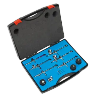 Mini Gravity/Suction Feed Air Brush Kit 10pc [AB936]