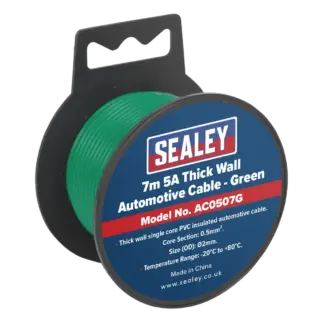 5A Thick Wall Automotive Cable 7m - Green [AC0507G]