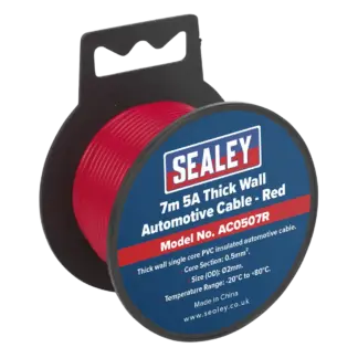 5A Thick Wall Automotive Cable 7m - Red [AC0507R]