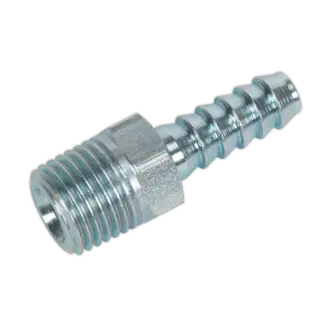PCL Screwed Tailpiece Male 1/4"BSPT - 1/4" Hose - Pack of 5 [AC08]