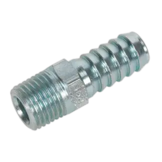 PCL Screwed Tailpiece Male 1/4"BSPT - 3/8" Hose - Pack of 5 [AC09]