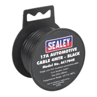 17A Thick Wall Automotive Cable 4m - Black [AC1704B]