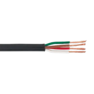 30m Thin Wall Automotive Cable 4 x 0.75mm² 24/0.20mm - Black [AC24204CTH]