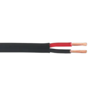 Thick Wall Flat Automotive Cable Twin 2 x 2mm² 28/0.30mm 30m - Black [AC2830TWTK]