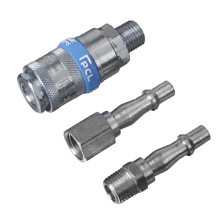 PCL Air Tool Coupling Kit 1/4"BSPT 3pc [AC60]