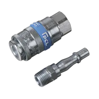 PCL Air Tool Coupling Kit 1/4"BSPT 2pc [AC61]