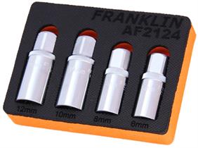Franklin 4 pce Stud Extractor Set 1/2" dr
