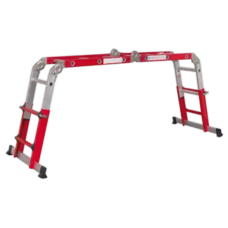 Aluminium 4-Way Multipurpose Adjustable-Height Ladder - EN 131 [AFPL2]