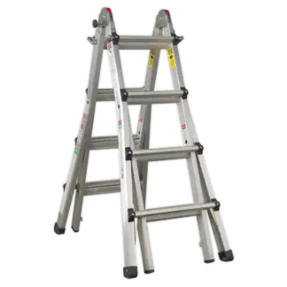 Aluminium 4-Way Telescopic Adjustable-Height Ladder - EN 131 [AFPL3]